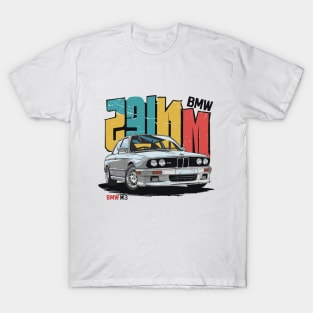 Bmw M3 E30 Vintage Car T-Shirt